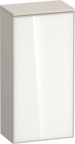 Duravit средний шкаф петли справа 240 мм х 400 мм х 819 мм, zencha, ze1350r64830000 цвет: белое стекло/cеро-коричневый суперматовый