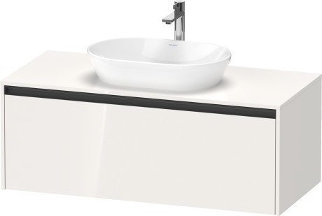 Duravit тумба подвесная под раковину 550 мм х 1200 мм х 459 мм, ketho.2, k24887022220000 цвет: белый глянцевый