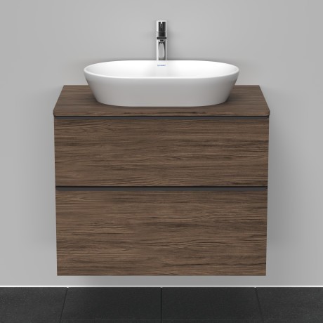 Duravit тумба подвесная под раковину 800 мм х 550 мм, d-neo, de496702121 цвет: орех темный