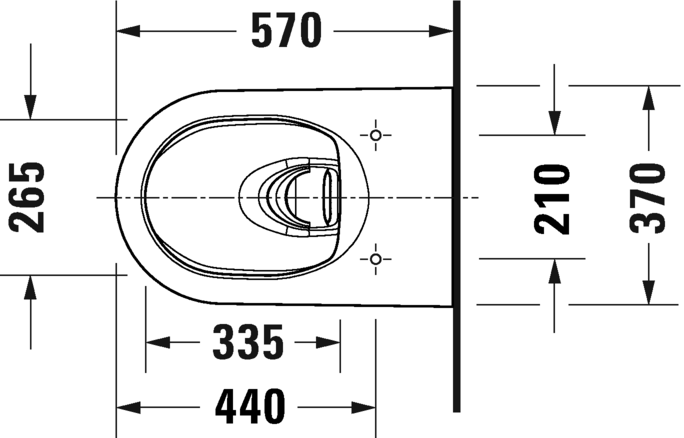 Duravit унитаз подвесной с сиденьем hygieneflush с вертикальным смывом, безободковый (rimless), me by starck, 45790920a1 цвет: белый