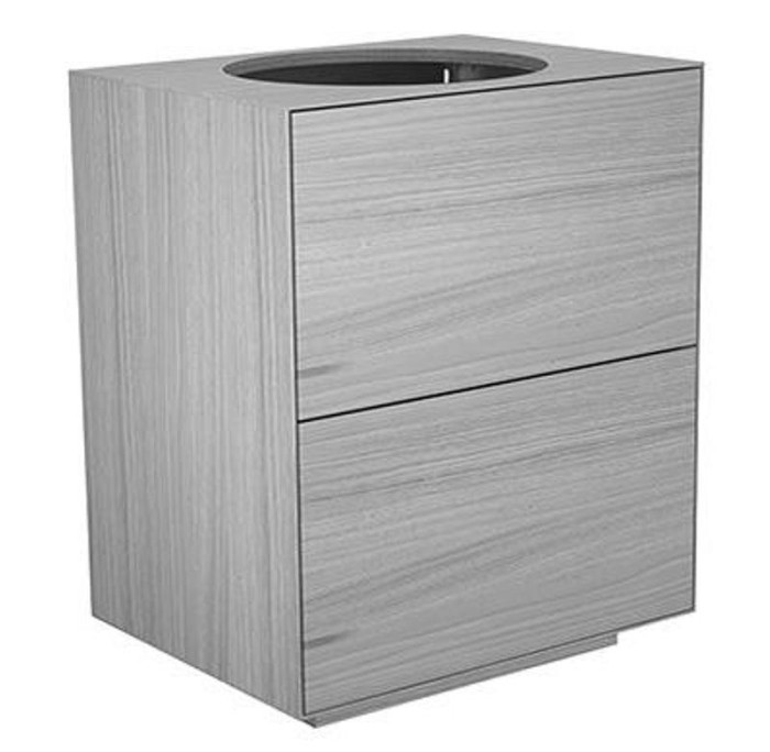 Keuco напольная тумба под умывальник, 1050х 800х535 мм отверстие по центру 2 ящика фасад и, edition lignatur, арт. 33371 800023