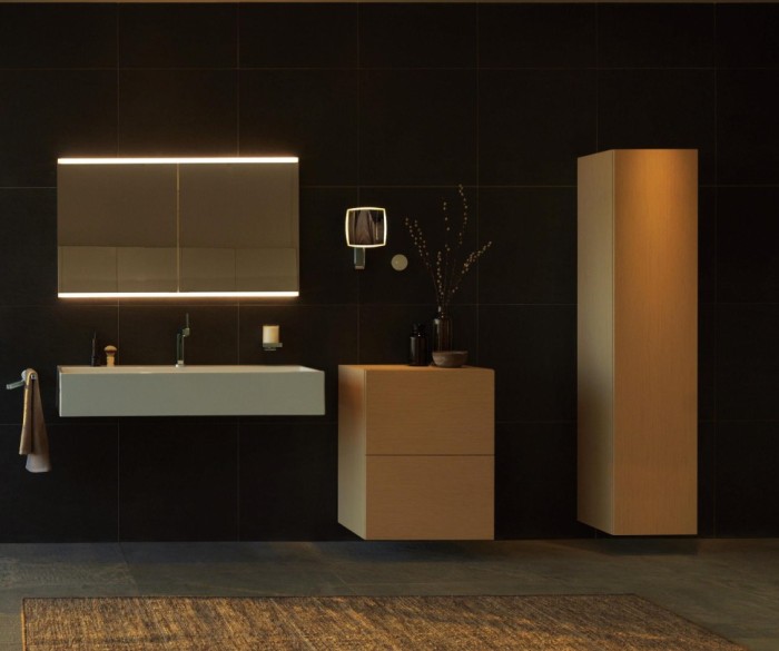 Keuco высокий шкаф-пенал 400x1850x385 мм 1 дверь петли слева, edition 90, арт. 39030 550001