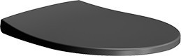GSI Сиденье для унитаза черный, матовый, термопласт, с микролифтом, Modo - MS98C26