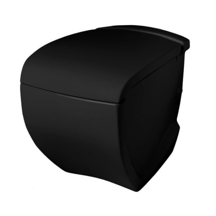 ArtCeram унитаз напольный, hiv002 03 00 hi-line цвет: черный глянцевый
