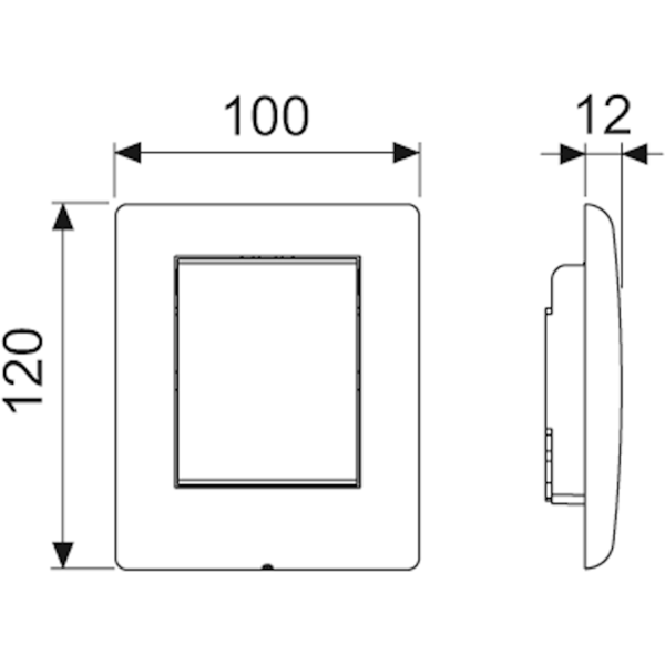 TECE панель смыва, белая глянцевая, planus - 9242314