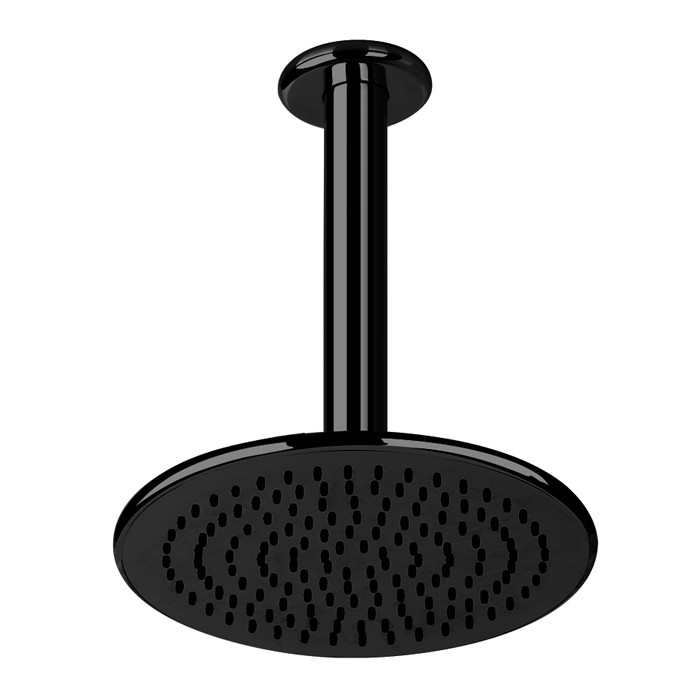 Gessi Верхний душ для потолочного крепления d216мм, Goccia, 33762#299 цвет: черный