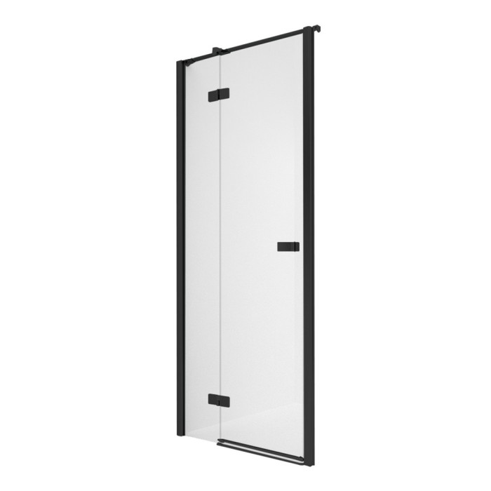 Дверь в нишу l 80x200, New trendy Reflexa black, черный арт. EXK-4898