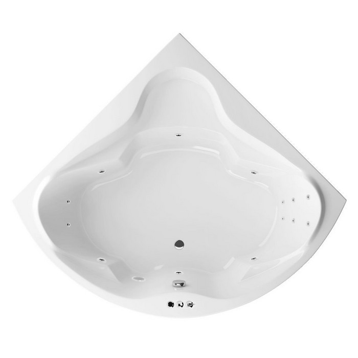 Встраиваемая ванна 150x150 smart, Excellent Konsul, хром арт. WAEX.KON15.SMART.CR