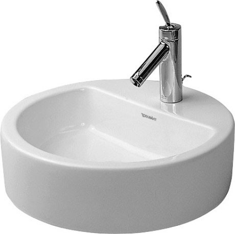 Duravit раковина встраиваемая сверху 48х48см, starck 1, 0446480000 цвет: белый