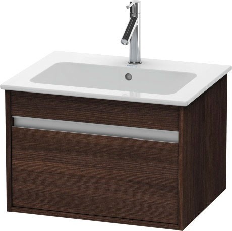 Duravit тумба подвесная под раковину с выдвижным ящиком, ketho, kt641805353 цвет: каштан темный