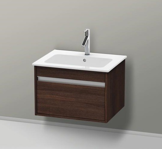 Duravit тумба подвесная под раковину с выдвижным ящиком, ketho, kt641805353 цвет: каштан темный