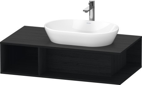 Duravit тумба подвесная под раковину справа 1000 мм х 550 мм, d-neo, de495901616 цвет: чёрный дуб