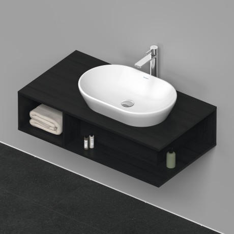Duravit тумба подвесная под раковину справа 1000 мм х 550 мм, d-neo, de495901616 цвет: чёрный дуб