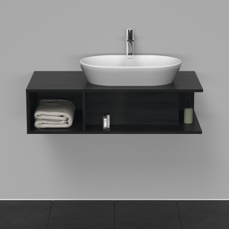 Duravit тумба подвесная под раковину справа 1000 мм х 550 мм, d-neo, de495901616 цвет: чёрный дуб