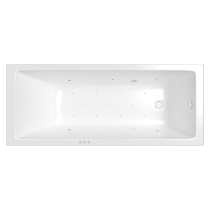 Ванна slim 180x80 relax, Whitecross Wave, белый арт. 0111.180080.100.RELAX.WH