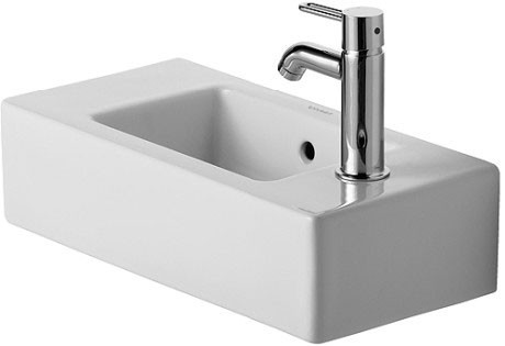 Duravit раковина подвесная 50х25см, vero, 0703500008 цвет: белый