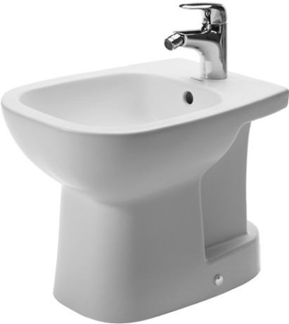 Duravit напольное биде с переливом, с креплением, d-code, 22371000002 цвет: белый