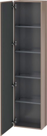 Duravit шкаф-пенал подвесной, l-cube, lc1170l8686 цвет: капучино