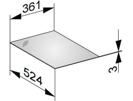 Keuco декоративная верхняя крышка из кристаллина для боковой тумбы, edition 11, арт. 31320 119001