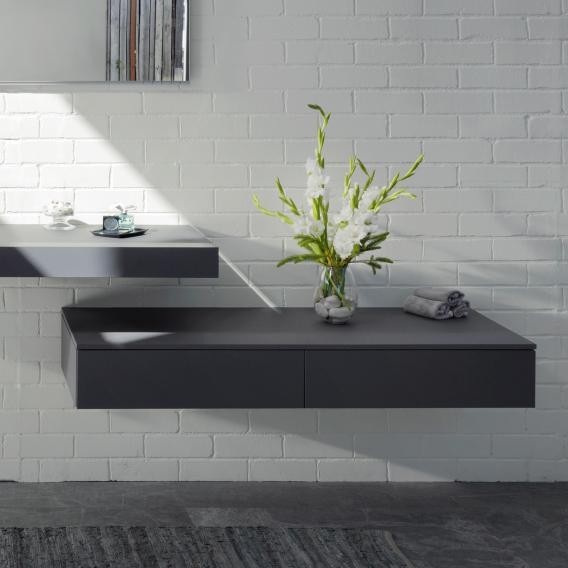 Keuco тумба боковая подвесная с двумя выдвижными фронтальными ящиками, edition 400, кашемир арт. 31770 450000