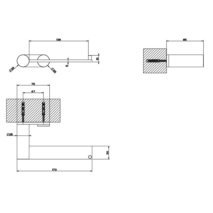 Gessi Держатель туалетной бумаги., вертикальный или горизонтальный, 316, 54749#299 цвет: black xl