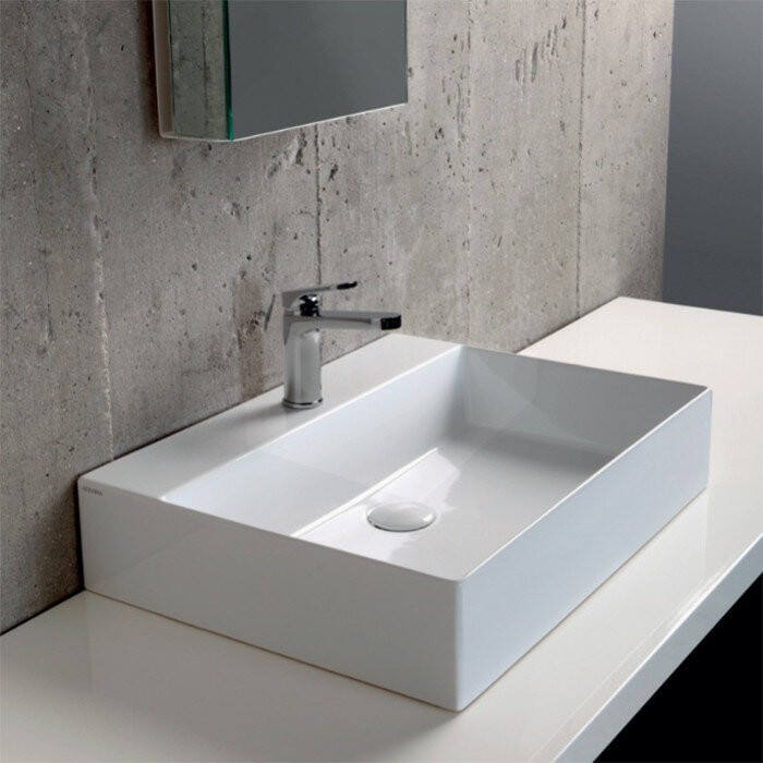 Azzurra Раковина 45x60 Elegance, ELLP060450QMBI/(EQA60M bi)*1 цвет: белый