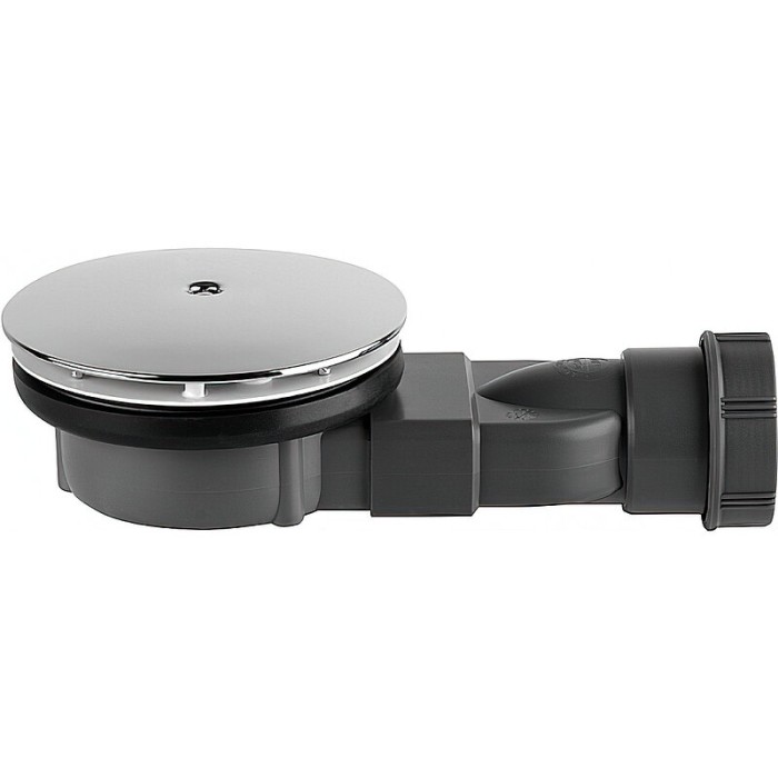 Radaway сифон для душевого поддона slim хром с мокрым затвором, Turboflow - R400