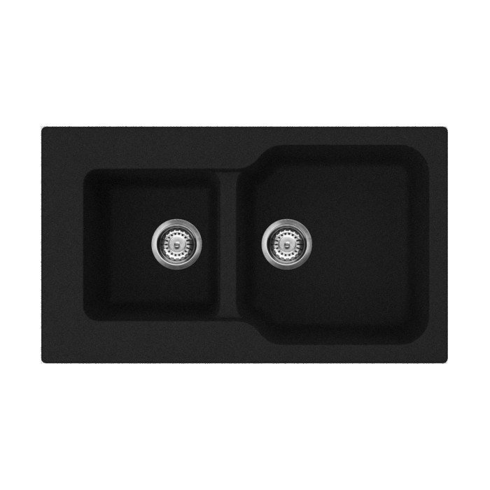 Omoikiri кухонная мойка Maru 86-2, черный арт. 4993284