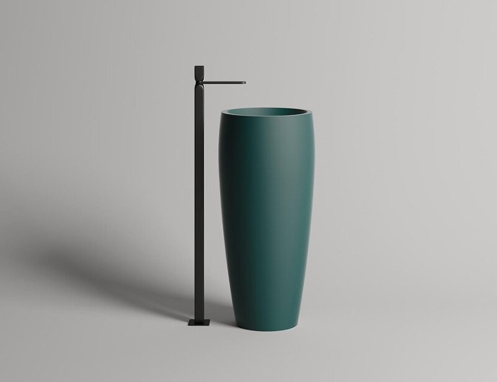 Salini раковина напольная 46,5x46,5, armonia, 130113smrf цвет: матовый зеленый