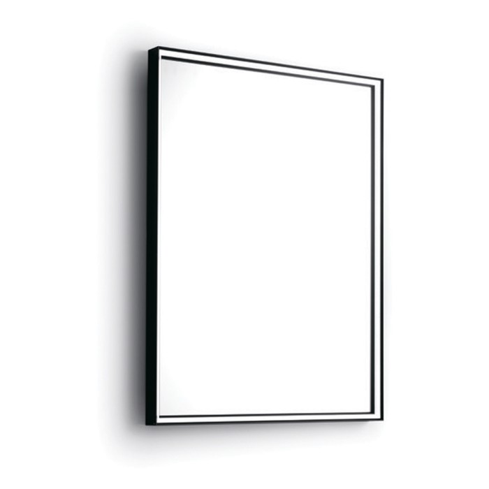 Зеркало 60хh75 см в раме с подсветкой и сенсорным выключателем справа, Bertocci Mirrors, черный арт. 146 8300 0800 9746