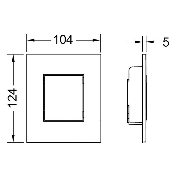 TECE панель смыва для писуара, белый матовый, now - 9242407