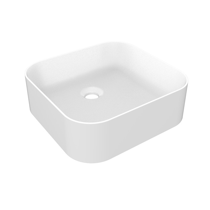 Gessi Раковина 39.4х37.4х10.2см., накладная, без отв., Rilievo, 43456#516 цвет: белый