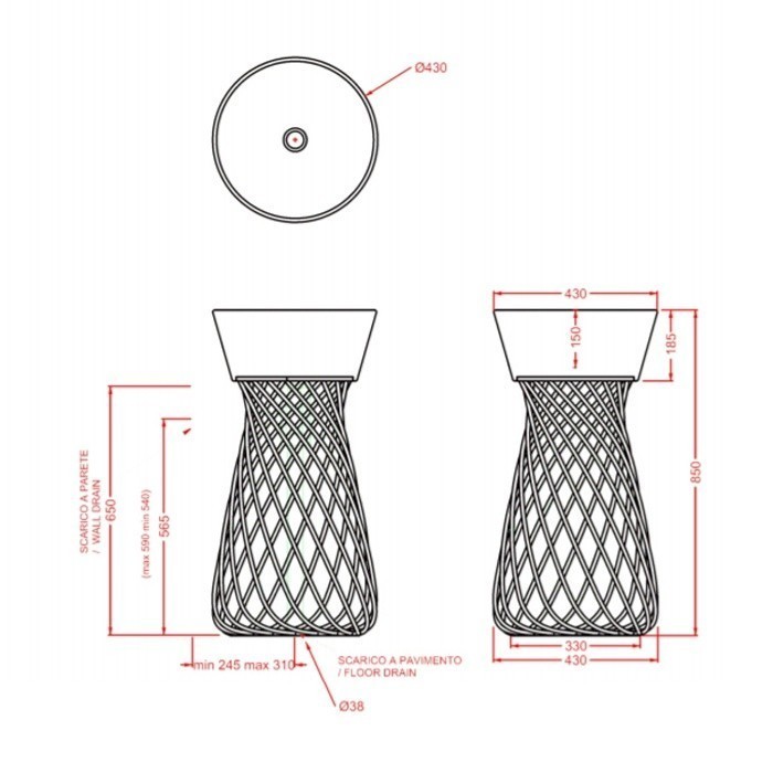 ArtCeram раковина (накладная), wil001 03 00 wire цвет: черный глянцевый