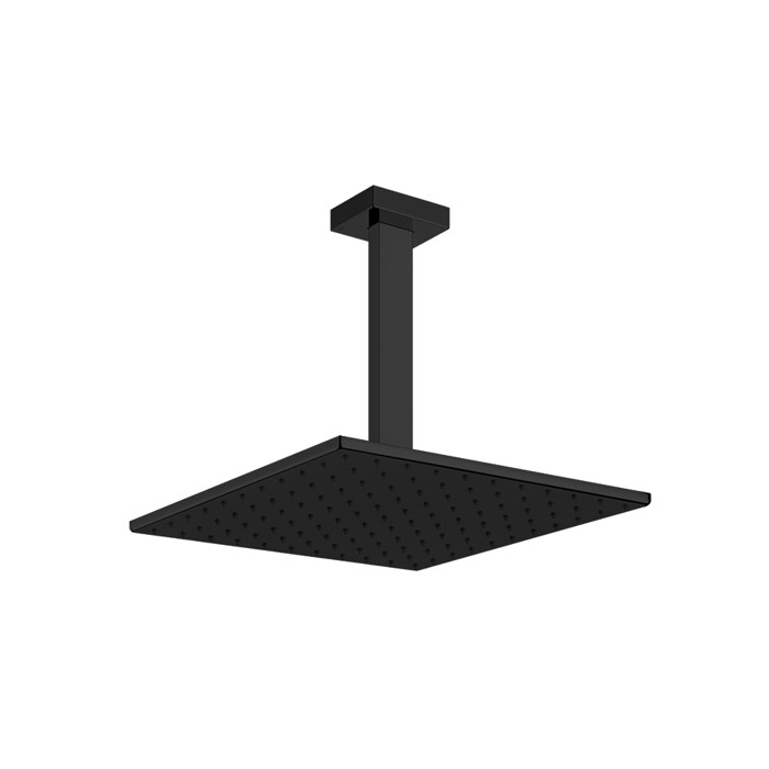 Gessi Верхний душ для потолочного крепления 300x300мм, Rettangolo, 15186#299 цвет: black xl