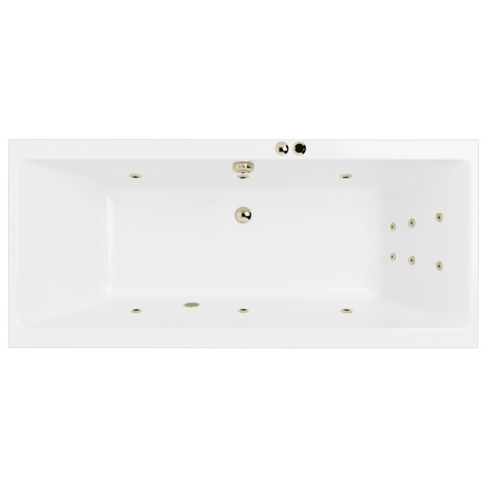 Встраиваемая ванна slim 180x80 line, Excellent Pryzmat, бронза арт. WAEX.PRY18S.LINE.BR
