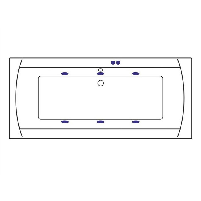 Ванна lux slim 180x80 soft, Excellent Aquaria, белый арт. WAEX.AQU18S.SOFT.WH