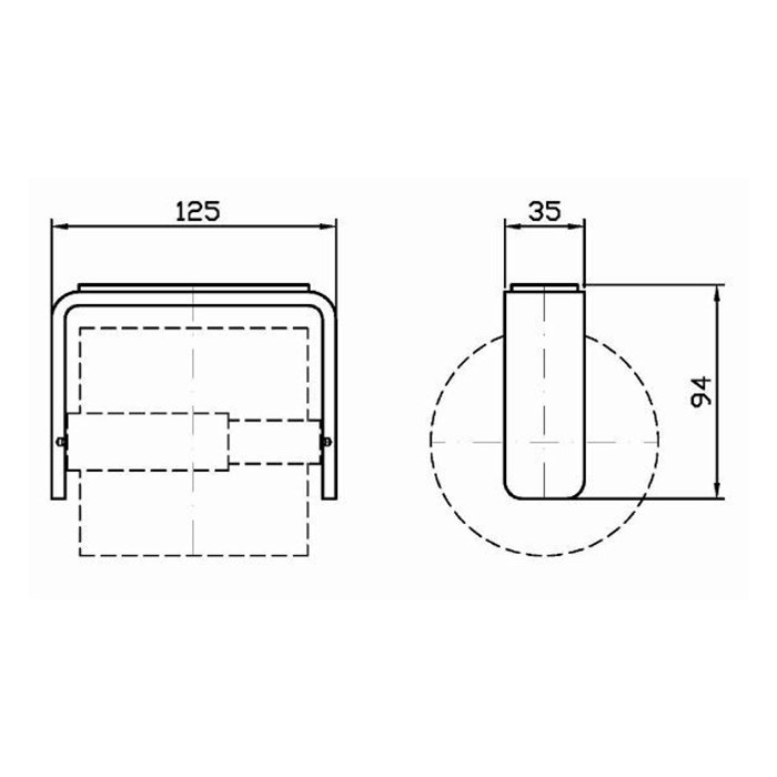 Zucchetti держатель туалетной бумаги, подвесной, soft, хром арт. zac730