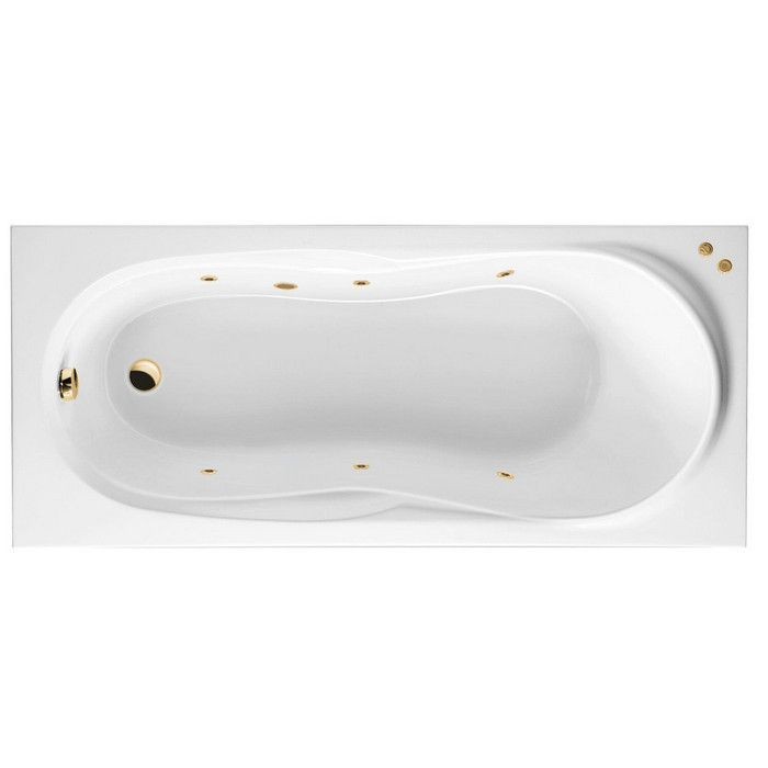 Встраиваемая ванна 170x75 soft, Excellent Sekwana, золото арт. WAEX.SEK17.SOFT.GL
