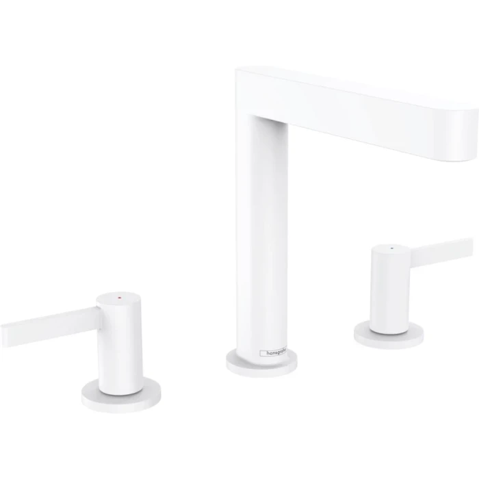 Hansgrohe смеситель для раковины с донным клапаном, Finoris, белый арт. 76034700