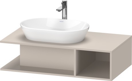 Duravit тумба подвесная под раковину слева 1000 мм х 550 мм, d-neo, de492909191 цвет: серо-коричневый матовый