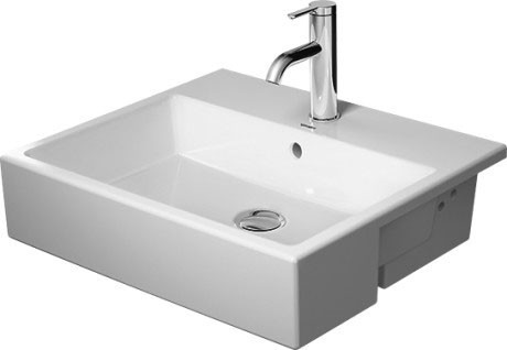 Duravit раковина встраиваемая до половины air 55х47см, vero air, 0382550000 цвет: белый