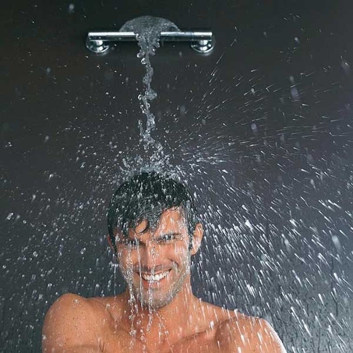 Bossini верхний душ настенный поворотный wall, cascata, хром арт. i00271f.030