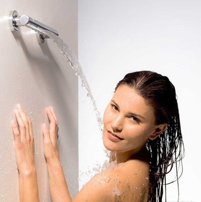 Bossini верхний душ настенный поворотный wall, cascata, хром арт. i00271f.030