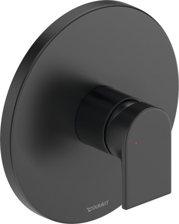 Duravit внешняя часть смесителя для душа диаметр 170 мм, tulum, tu4210010046 цвет: черный матовый
