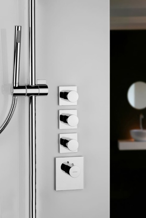 Bossini термостатический смеситель для душа с высокой пропускной способностью, oki, хром арт. z031205.030