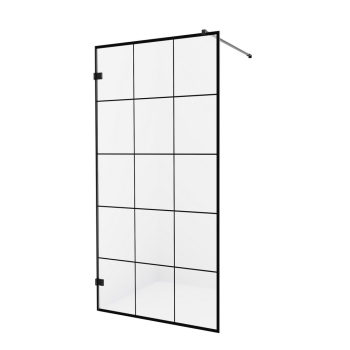 Душевое ограждение 120x200, New trendy Avexa black, черный арт. EXK-2025