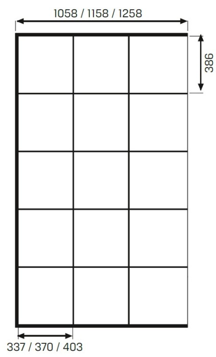 Душевое ограждение 120x200, New trendy Avexa black, черный арт. EXK-2025