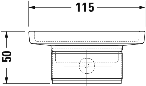 Duravit полочка для мыла, karree, 0099521000 цвет: хром