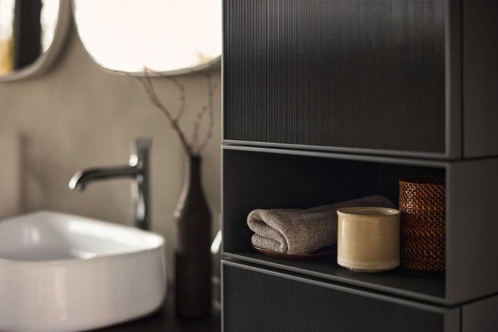 Duravit шкаф-пенал высокий 2 дверцы 360 мм х 400 мм х 1900 мм, zencha, ze1353r63840000 цвет: чёрное стекло/белый суперматовый