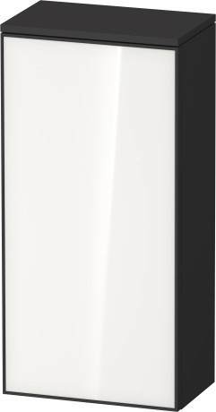 Duravit средний шкаф петли слева 240 мм х 400 мм х 819 мм, zencha, ze1350l64800000 цвет: белое стекло/графит суперматовый